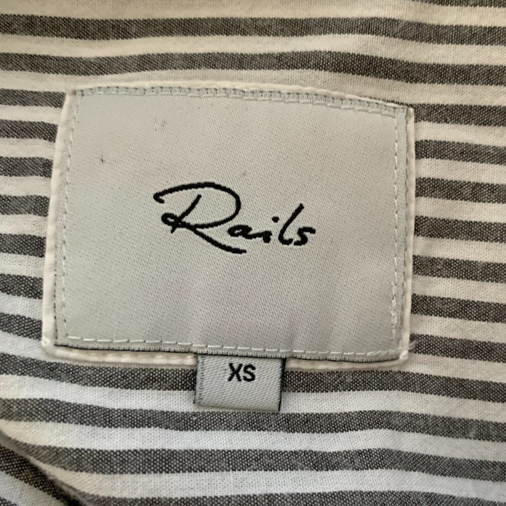 Rails "Taylor Florence Stripe Button Front Studde… - image 7